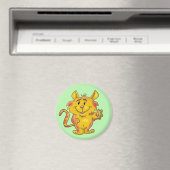 Friendly Tabby Cat Magneet (Insitu (Vaatwasser))