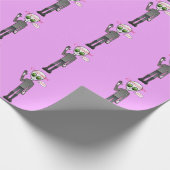 Friendly Waving Alien Thunder_Cove Cadeaupapier (Hoek)