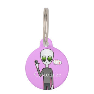 Friendly Waving Alien Thunder_Cove Huisdierpenning