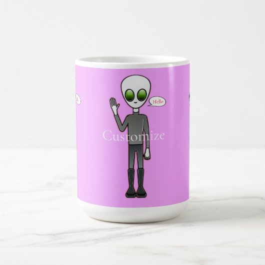 Friendly Waving Alien Thunder_Cove Koffiemok (Center)