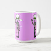 Friendly Waving Alien Thunder_Cove Koffiemok (Voorkant rechts)