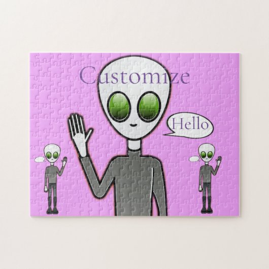 Friendly Waving Alien Thunder_Cove Legpuzzel (Horizontaal)