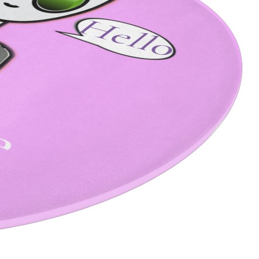 Friendly Waving Alien Thunder_Cove Snijplank (Hoek)