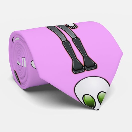 Friendly Waving Alien Thunder_Cove Stropdas (Opgerold)