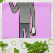 Friendly Waving Alien Thunder_Cove Theedoek (Gevouwen)