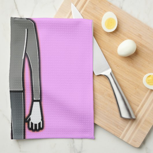 Friendly Waving Alien Thunder_Cove Theedoek (Quarter Fold)