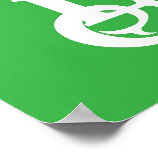 Friendly Welsh Red Dragon, voeg jouw tekst Poster  (Hoek)