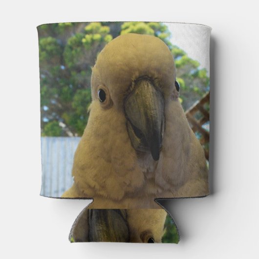 Friendly White Aussie Cockato, Koelbox Blikjeskoeler (Achterkant)