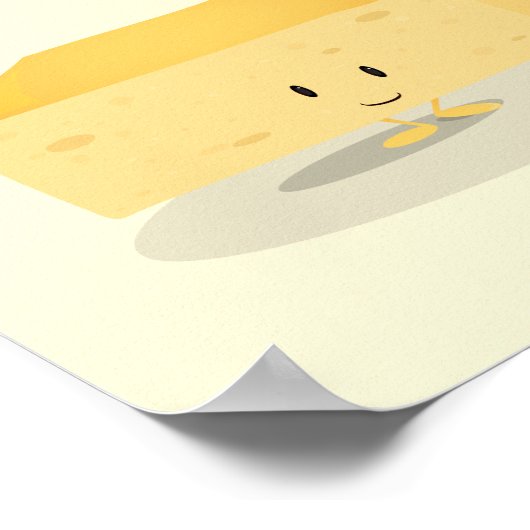 Friendly Yellow Cornbrood Square Word Poster (Hoek)