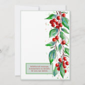 Friendmas Dinner Party Uitnodiging Vakantie Soiree (Achterkant)