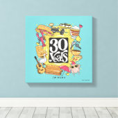 FRIENDS™ | 30 jaar grafisch Canvas Afdruk (Insitu (Houten vloer))