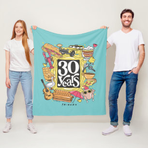 FRIENDS™   30 jaar grafisch Fleece Deken