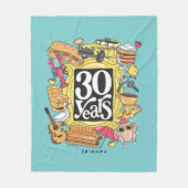 FRIENDS™ | 30 jaar grafisch Fleece Deken (Voorkant)