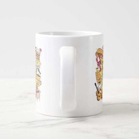 FRIENDS™ | 30 jaar grafisch Grote Koffiekop (Achterkant)