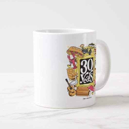 FRIENDS™ | 30 jaar grafisch Grote Koffiekop (Voorkant rechts)