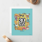 FRIENDS™ | 30 jaar grafisch Notitiekaartje (Voorkant / Achterkant in situ)