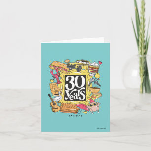 FRIENDS™ 30 jaar grafisch Notitiekaartje