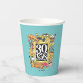 FRIENDS™ | 30 jaar grafisch Papieren Bekers (Achterkant)