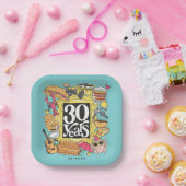 FRIENDS™ | 30 jaar grafisch Papieren Bordje (Feest)