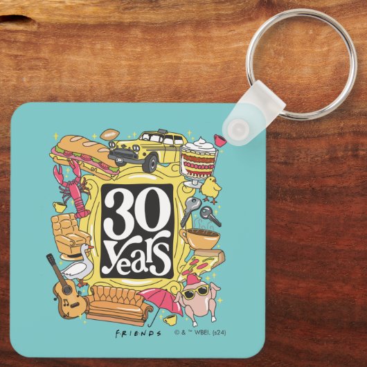 FRIENDS™ | 30 jaar grafisch Sleutelhanger (Achterkant)