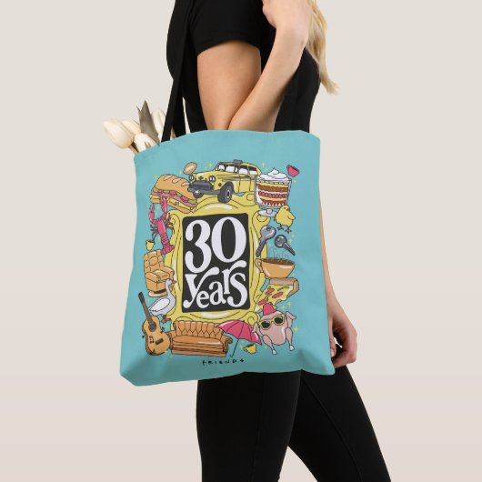 FRIENDS™ | 30 jaar grafisch Tote Bag (Dichtbij)