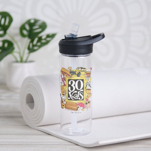 FRIENDS™ | 30 jaar grafisch Waterfles (Links)