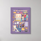 FRIENDS™ | 30 jaar vriendschap Canvas Afdruk (Voorkant)