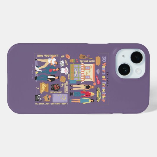 FRIENDS™ | 30 jaar vriendschap Case-Mate iPhone Case (Achterkant (horizontaal))
