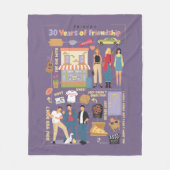 FRIENDS™ | 30 jaar vriendschap Fleece Deken (Voorkant)