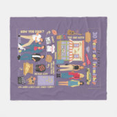 FRIENDS™ | 30 jaar vriendschap Fleece Deken (Voorkant (Horizontaal))
