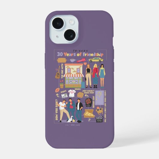 FRIENDS™ | 30 Jaar Vriendschap iPhone 15 Case (Achterkant)
