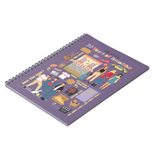 FRIENDS™ | 30 jaar vriendschap Notitieboek (Linkerzijde)