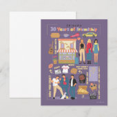 FRIENDS™ | 30 jaar vriendschap Notitiekaartje (Voorkant / Achterkant)