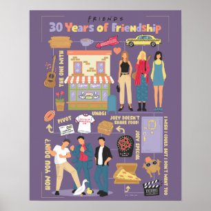 FRIENDS™ 30 jaar vriendschap Poster