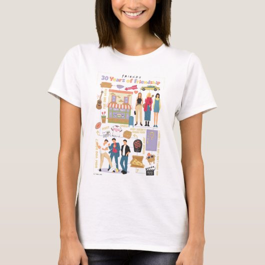 FRIENDS™ | 30 jaar vriendschap T-shirt (Voorkant)
