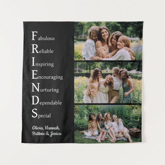 FRIENDS Aangepaste Foto Wandtapijt Wandkleed (Voorkant)