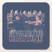 FRIENDS™ | Aankruisen aan de Routine Kartonnen Onderzetters (Voorkant)