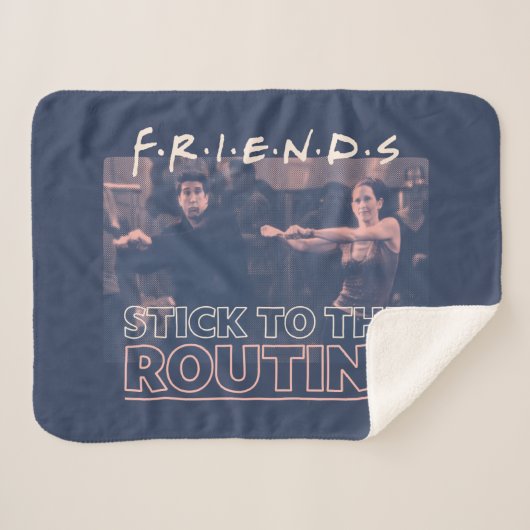 FRIENDS™ | Aankruisen aan de Routine Sherpa Deken (Voorkant (horizontaal))