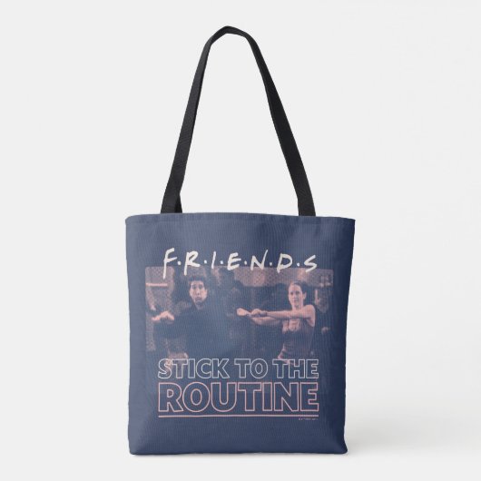 FRIENDS™ | Aankruisen aan de Routine Tote Bag (Achterkant)