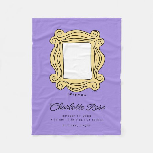 FRIENDS™ Afbeelding Lijst | Nieuwe babygeboortelas Fleece Deken (Voorkant)