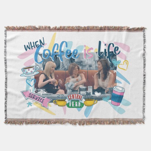 FRIENDS™ | Als koffie het leven is Deken (Voorkant)