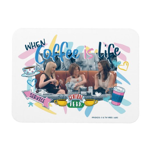 FRIENDS™ | Als koffie het leven is Magneet (Horizontaal)