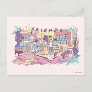 FRIENDS™ Appartement Cartoon Briefkaart