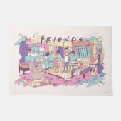 FRIENDS™ | Appartement Cartoon Deurmat (Voorkant)