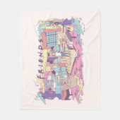 FRIENDS™ | Appartement Cartoon Fleece Deken (Voorkant)