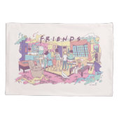 FRIENDS™ | Appartement Cartoon Kussensloop (Achterkant)