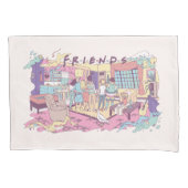 FRIENDS™ | Appartement Cartoon Kussensloop (Voorkant)