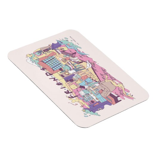 FRIENDS™ | Appartement Cartoon Magneet (Rechterzijde)