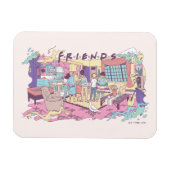 FRIENDS™ | Appartement Cartoon Magneet (Horizontaal)