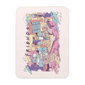 FRIENDS™ | Appartement Cartoon Magneet (Verticaal)